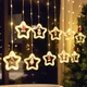 Новогодняя гирлянда звезды с фигурками Xmas 3х0,8м 8 режимов Теплый белый - изображение 3