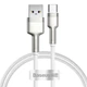 Зарядный кабель USB Type-C для телефона / Провод шнур Тайп си для быстрой зарядки и передачи данных 1м white l1 - изображение 1