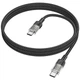 Кабель USB Type-C to USB Type-C / Провод шнур Юсб Тайп си на Юсб Тайп си для быстрой зарядки и передачи данных Black K - изображение 3