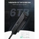 Адаптер подключения HDD / SSD UGREEN CM321 USB to 2.5-Inch SATA Converter 0.5m, Black - изображение 4