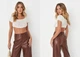 Топ вʼязаний світло-бежевий M/L Missguided - изображение 3