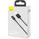Дата кабель USB 2.0 AM to Lightning 1.0m 2.4A Superior Series Black Baseus (CALYS-A01) - изображение 7