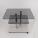Стол журнальный стеклянный прямоугольный Commus Bravo Light P6 gray-sosnak-2chr50 - изображение 4