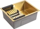 Кухонная мойка Gunter&Hauer Ruwer 5522 Gold - изображение 4