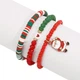 Набір новорічних браслетів з підвіскою санта "Festive Christmas" Honey Fashion Accessories різнокольоровий (120277) - изображение 3