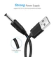 Кабель UGREEN US277 USB 2.0 to DC 3.5mm 5V/2A 1m Black (10376) - изображение 3