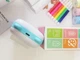 Детский минипринтер термопринтер Mini Printer Bluetooth Котик цвет голубой с набором бумаги 13 рулонов - изображение 4