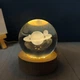 Кристаллический ночник "Планета Сатурн" с LED подсветкой - изображение 2