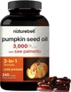 Добавка преміум-класу для простати та сечового міхура NatureBell Pumpkin Seed Oil with Saw Palmetto 240 капсул - зображення 1
