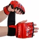 Перчатки для смешанных единоборств MMA на липучке размер XL Кожа VELO красный ULI-4032 - изображение 1