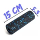 Масажний ролик (роллер) гладкий PowerPlay PP-4346 Mini EPP Foam Roller Чорно/Синій (15x5,3см.) (A-013212) - зображення 9