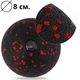 Масажний м'яч PowerPlay PP-4350 Epp Massage Ball (d8) Чорно/Червоний - изображение 3