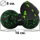 Масажний м'яч подвійний PowerPlay PP-4352 Epp foam peanut ball (d8*16cm.) Чорно/Зелений - изображение 10