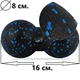 Масажний м'яч подвійний PowerPlay PP-4352 Epp foam peanut ball (d8*16cm.) Чорно/Синій - изображение 10