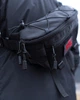 Мужская большая сумка бананка Street Bag с патч панелью черная - изображение 2