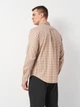 Рубашка хлопковая мужская GANT Reg Jaspe Tattersall Shirt 3240219-269 S Бежевая (7325707779091) - изображение 2