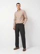 Рубашка хлопковая мужская GANT Reg Jaspe Tattersall Shirt 3240219-269 S Бежевая (7325707779091) - изображение 3