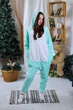 Пижама кигуруми My Kigu Женская Теплая Аниме Xiao Genshin Impact Геншин Импакт Сяо Бирюзовый размер M 155-165 см (111941) - изображение 1