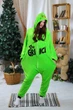 Пижама кигуруми Kigurumi для девочки Теплая Рождественская Гринч Зеленый на рост 110-120 см (204941) - изображение 1