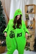 Пижама кигуруми Kigurumi для девочки Теплая Рождественская Гринч Зеленый на рост 110-120 см (204941) - изображение 8