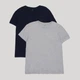Набор футболок нательных мужских хлопковых GANT C-Neck T-Shirt 2-Pack 900002008-18 M 2 шт Серый/Синий (7325707479212) - изображение 1