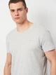 Набор футболок нательных мужских хлопковых GANT C-Neck T-Shirt 2-Pack 900002008-18 M 2 шт Серый/Синий (7325707479212) - изображение 6
