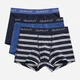 Набор трусов боксеров мужских хлопковых GANT Stripe Trunk 3-Pack 902433023-433 S 3 шт Синий (7325707764288) - изображение 2