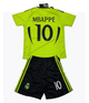 Форма футбольная детская Mbappe (Мбаппе) 10 REAL MADRID 2025, 28 размер, 14 лет, 150-155 см, салатовый - изображение 4