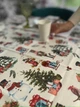 Скатерть водоотталкивающая с помпонами новогодняя Delux Textil Сказочная 140 х 110 см (368007) - изображение 5