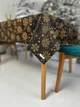 Скатерть водоотталкивающая новогодняя Delux Textil Ночные снежинки 140 х 110 см (367857) - изображение 4