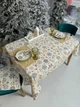 Скатерть водоотталкивающая новогодняя Delux Textil Классические снежинки 140 х 110 см (367917) - изображение 1