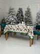 Скатерть водоотталкивающая с помпонами Delux Textil Новогодние коньки 140 х 110 см (367998) - изображение 3
