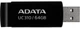 Флеш накопитель USB 64Gb ADATA UC310, Black, USB 3.2 Gen 1, до 100 МБ/с (UC310-64G-RBK) - изображение 3