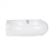 Раковина подвесная овальная левая Qtap Leo 420x280x150 White QT11115011LWN - изображение 8