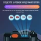 Фонарь налобный на аккумуляторе LED светодиодный фонарик на голову с красным и белым светом 6 режимов с датчиком движения - изображение 9