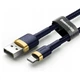 Кабель Baseus cafule Cable USB For iP 2.4A 1m Gold+Blue (CALKLF-BV3) - зображення 10