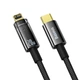Кабель Baseus Explorer Series Auto Power-Off Fast Charging Data Cable Type-C to IP 20W 1m Black (CATS000001) - зображення 3