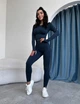 Спортивный женский костюм Hot для фитнеса и йоги (рашгард + леггинсы) c двойным Push Up V-пояс L Темно-бирюзовый (MA050000L) - изображение 1