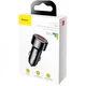 Автомобильное зарядное устройство Baseus with Display 2USB (6A) (CCMLC20A-01) Black - изображение 2