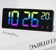 Цифровые Электронные настольные LED Часы DS-6631 Будильник Дата Температура Colorfull Black - изображение 5