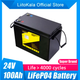 Акумулятор LiFePO4, LiitoKala, 24 В, 100 Ач, BMS smart плата - зображення 3