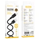 Кабель заряджання BOROFONE BX113 Silicone USB to Type-C (3А) швидка зарядка для телефону/смартфону Чорний - зображення 2