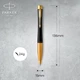 Ручка кулькова Parker URBAN 17 Muted Black GT BP Герб України (30035_TR) - изображение 3