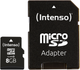 Карта пам'яті Intenso microSDHC Class 10 8GB + SD адаптер (3413460) - зображення 1