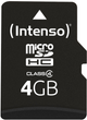 Karta pamięci Intenso microSDHC Class 4 4GB + adapter SD (3403450) - obraz 2