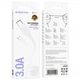 Кабель зарядки BOROFONE BX111 USB to Type-C (3А) fast charge (1M) швидка зарядка для телефона/смартфона Білий - изображение 2