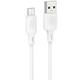 Кабель зарядки BOROFONE BX113 Silicone USB to Micro (2.4А) fast charge (1M) швидка зарядка для телефона/смартфона Білий - изображение 1
