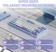 Клавиатура беспроводная Royal Kludge R75 75% ENG голубая - изображение 2