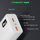 УМБ VHG M16 30000 mAh QC3.0+PD3.0 65W Laptop Power Bank, White - зображення 5