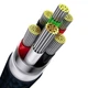 Кабель Baseus Flash Series Ⅱ One-for-three Fast Charging Data Cable USB to M+L+C 100W 1.2m Blue (CASS030003) - изображение 6